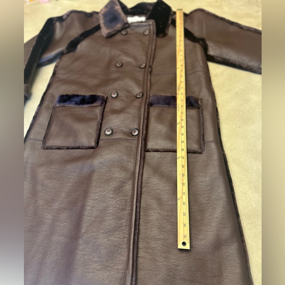 Rebecca Minkoff Women’s Shearling Lined Leather Coat - Picture 14 of 15